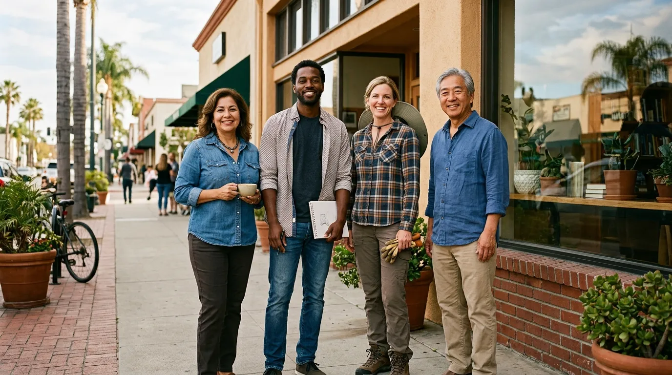 Local residents and community leaders in Corona, California